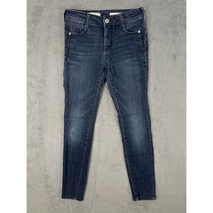 Pilcro Anthropolgie Jeans Womens 26 Blue Denim High Rise Dark Wash Legging